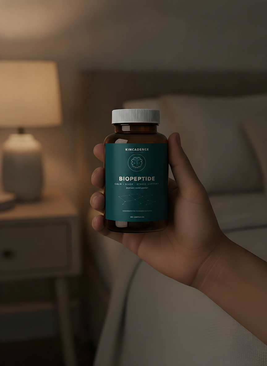 Kincadence Biopeptide — Calm, Sleep & Stress Support