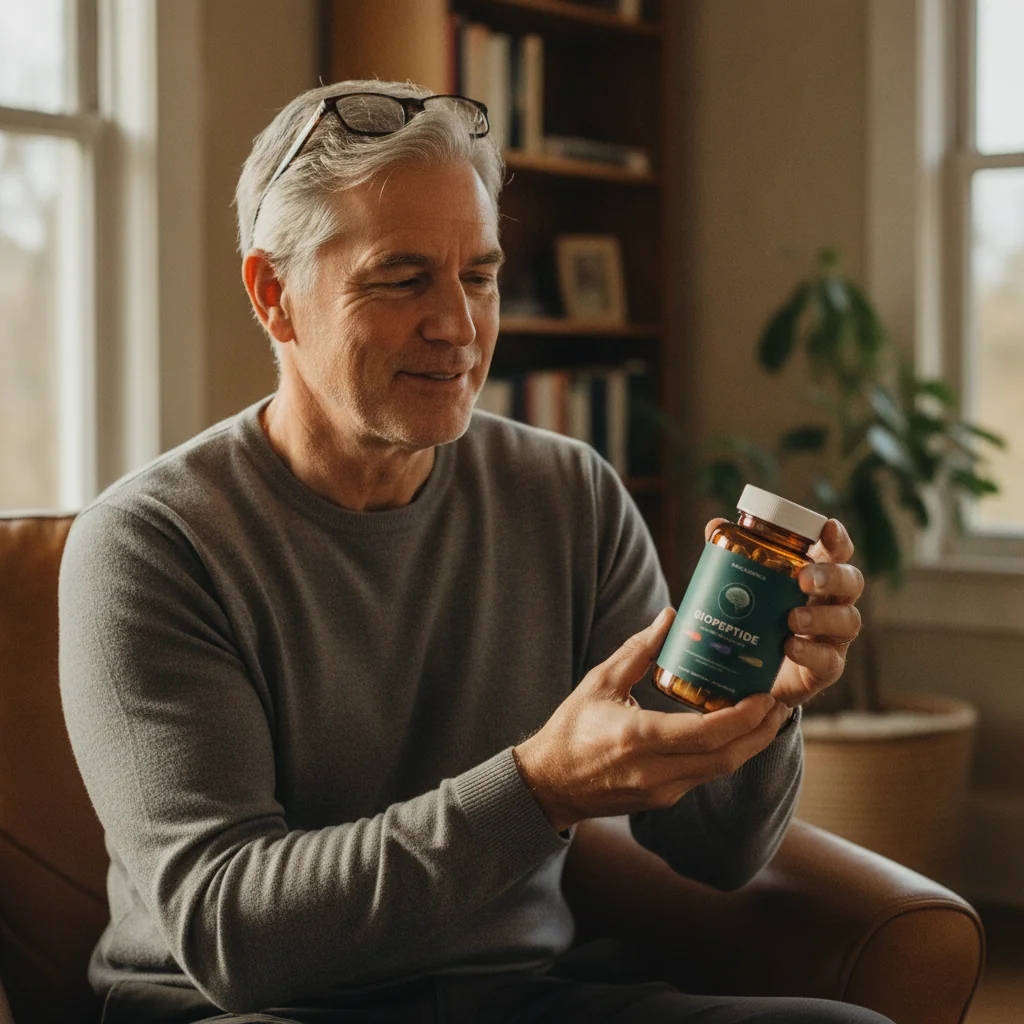 Kincadence customer holding Biopeptide