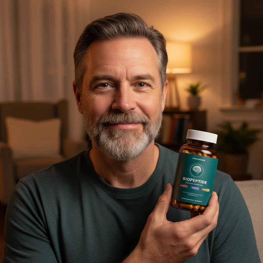 Kincadence customer holding Biopeptide