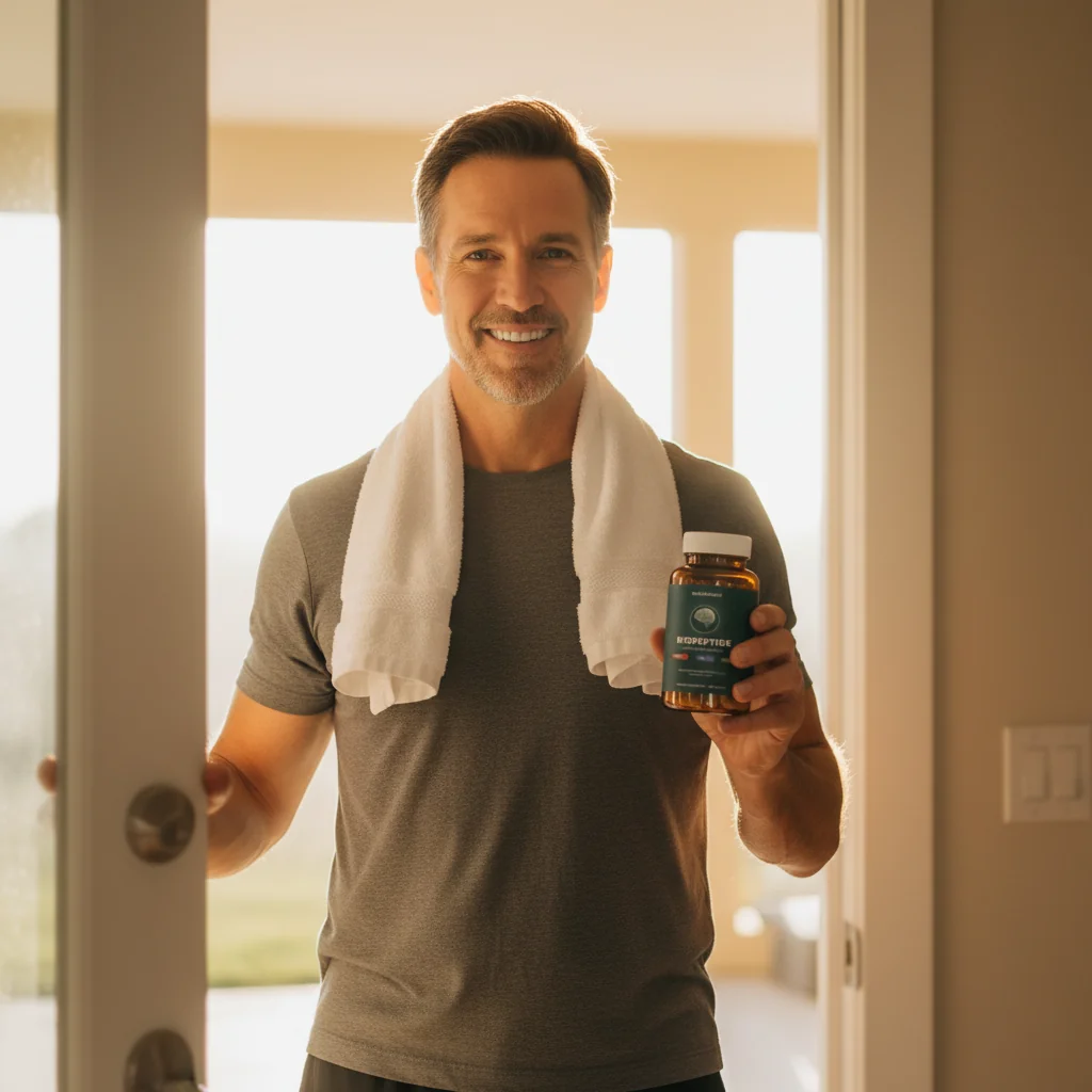 Kincadence customer holding Biopeptide